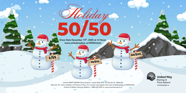 Holiday 50/50 Draw!
