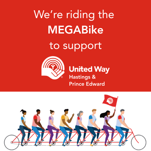 Were riding the megabike